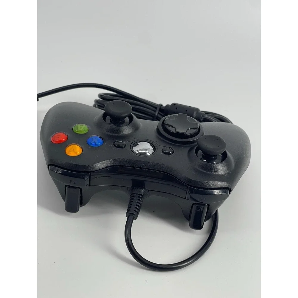 Official Black Microsoft Xbox 360 Wired USB Controller PC OEM